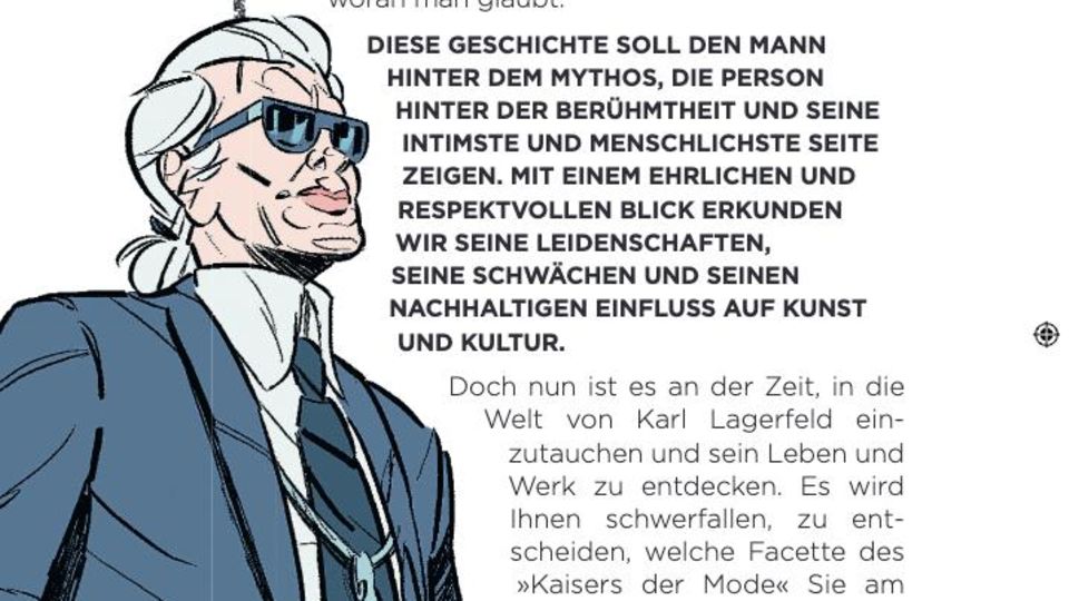 Ausschnitt aus der Graphic Novel "Karl Lagerfeld"