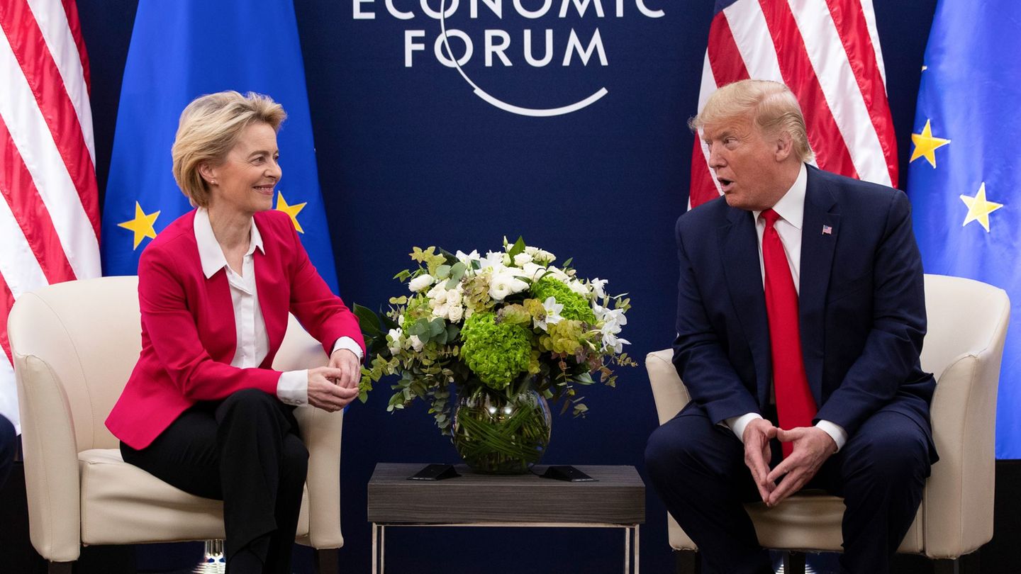 Threatening war: Customs dispute: The Leyen speaks to Trump