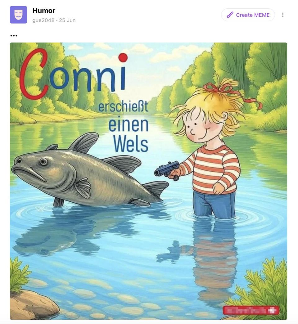 Lustige Memes: Jetzt greift der Wels die Lachmuskeln an
