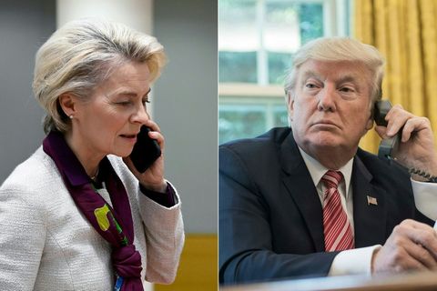 EU-Kommissionschefin von der Leyen und US-Präsident Trump