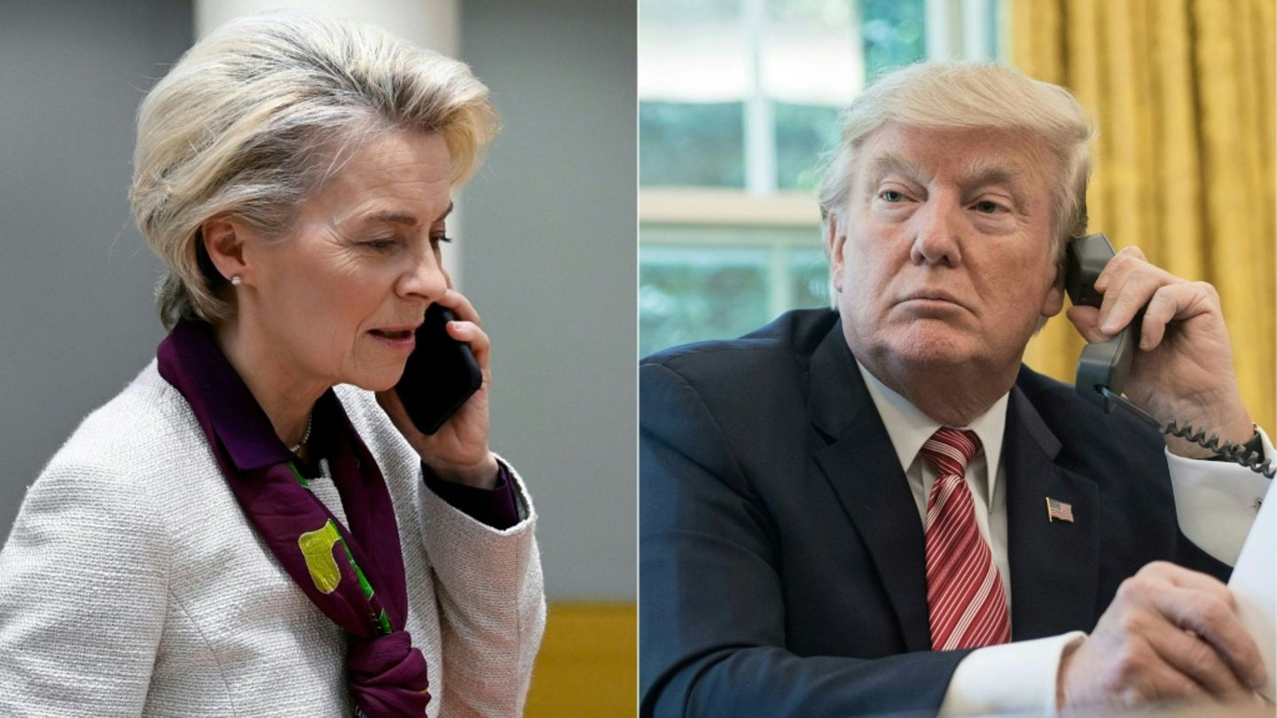 EU-Kommissionschefin von der Leyen und US-Präsident Trump