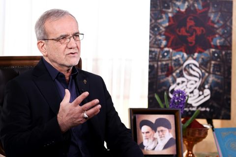 Der iranische Präsident Massud Peseschkian