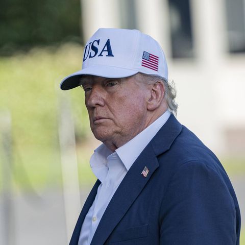 Donald Trump bei seiner Ankunft am Weißen Haus