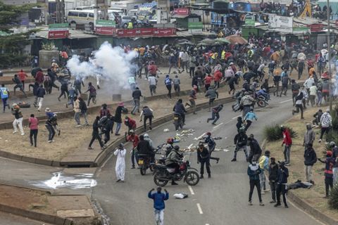 Demonstration in Nairobi
