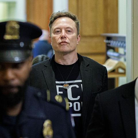 Milliardär mit großen politischen Ambitionen: Elon Musk im Kapitol im Washington