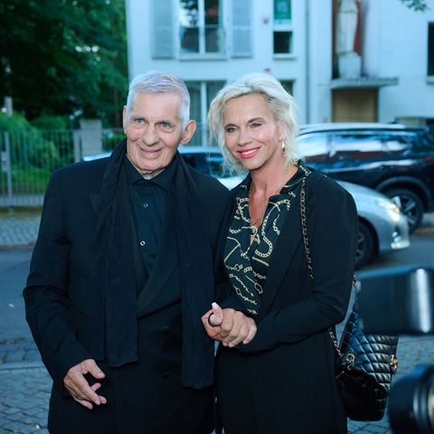 Schauspieler Heinz Hoenig kam mit seiner Frau Annika Kärsten-Hoenig zu einem Empfang nach Berlin