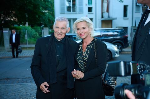 Schauspieler Heinz Hoenig kam mit seiner Frau Annika Kärsten-Hoenig zu einem Empfang nach Berlin