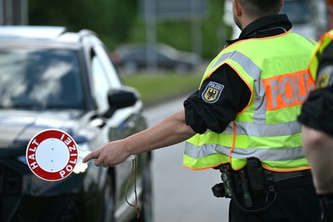 Grenzkontrollen im nordrhein-westfälischen Emmerich