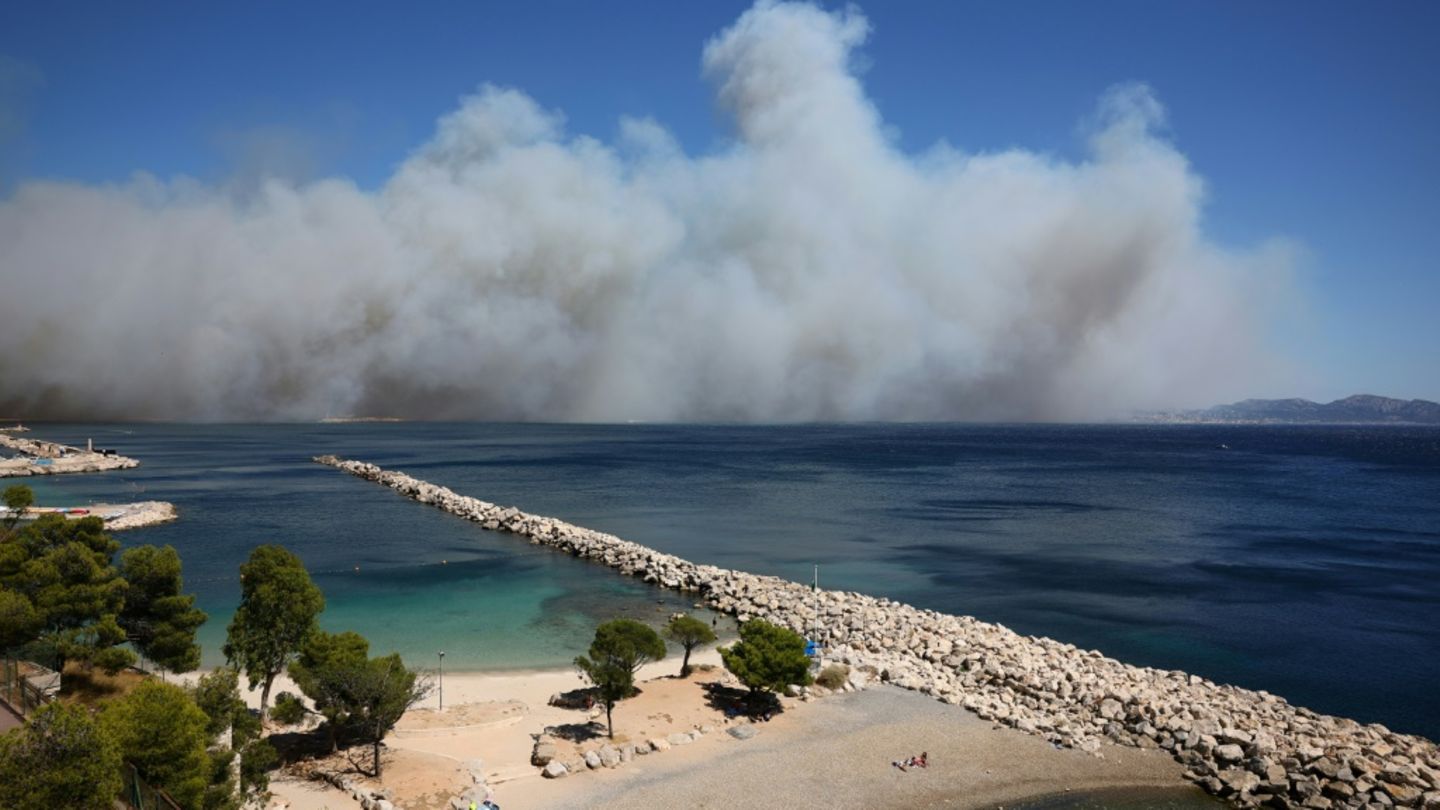 Brand bei Marseille