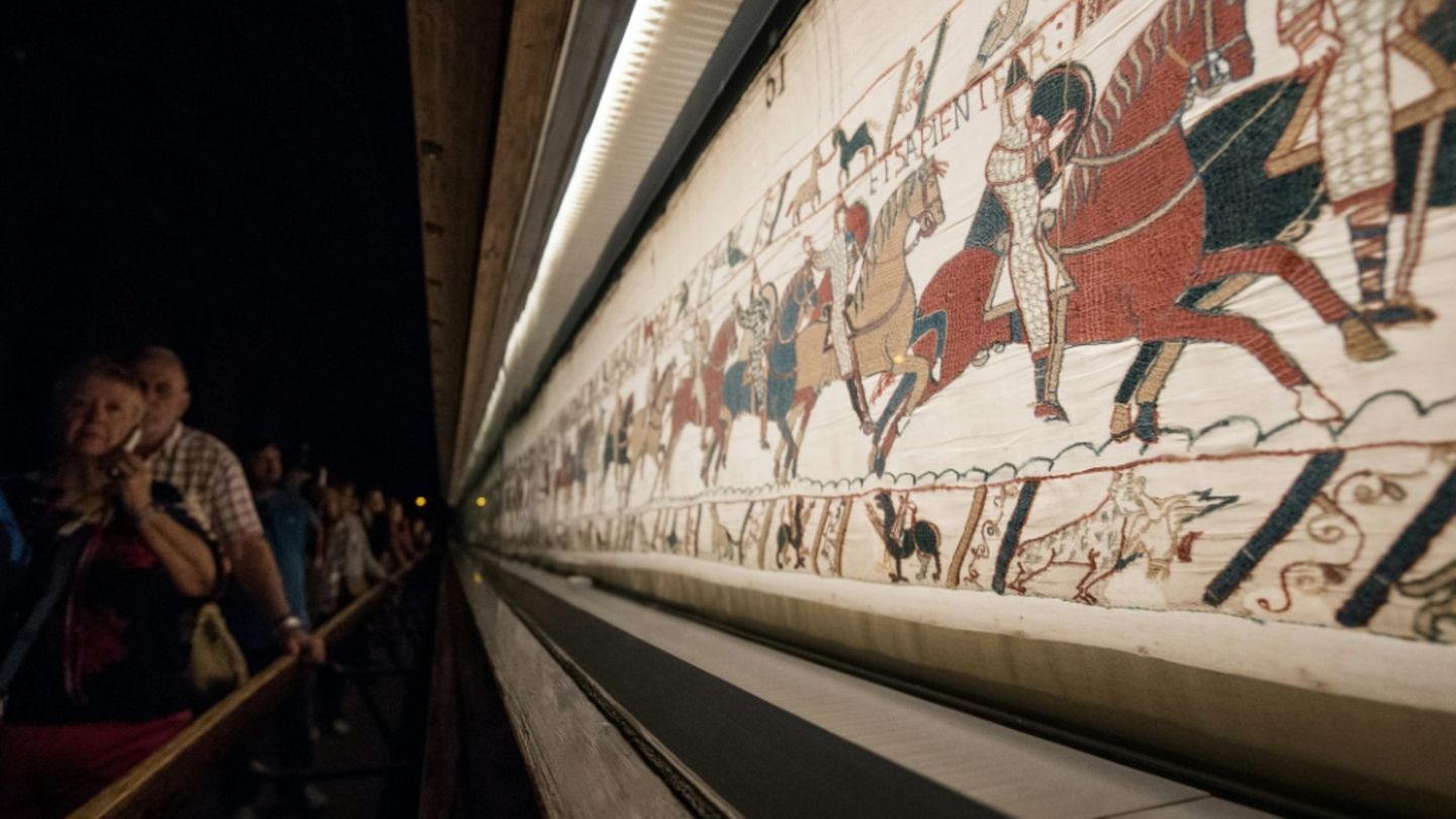 Der Wandtteppich im Museum von Bayeux