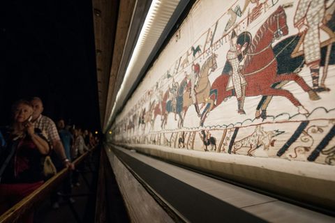 Der Wandtteppich im Museum von Bayeux
