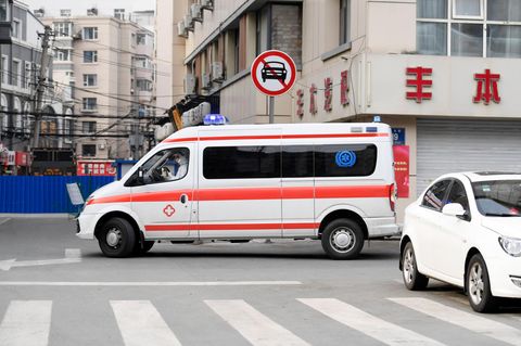 Ein Krankenwagen in China