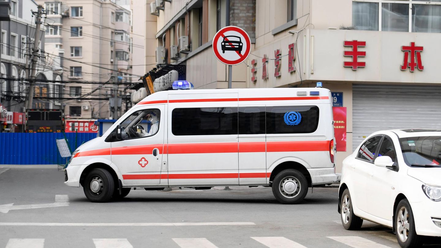 Ein Krankenwagen in China