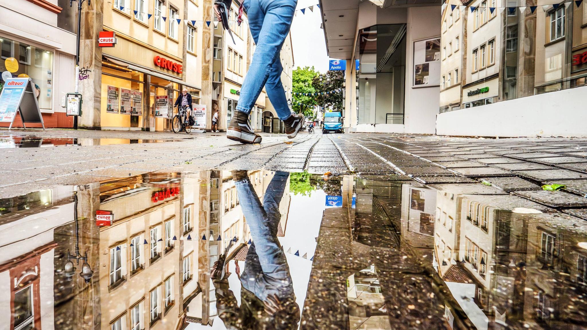 Fußgängerzone von Werl in NRW (Symbolbild Gute Erreichbarkeit)