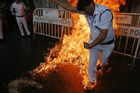 Hitziger Protest