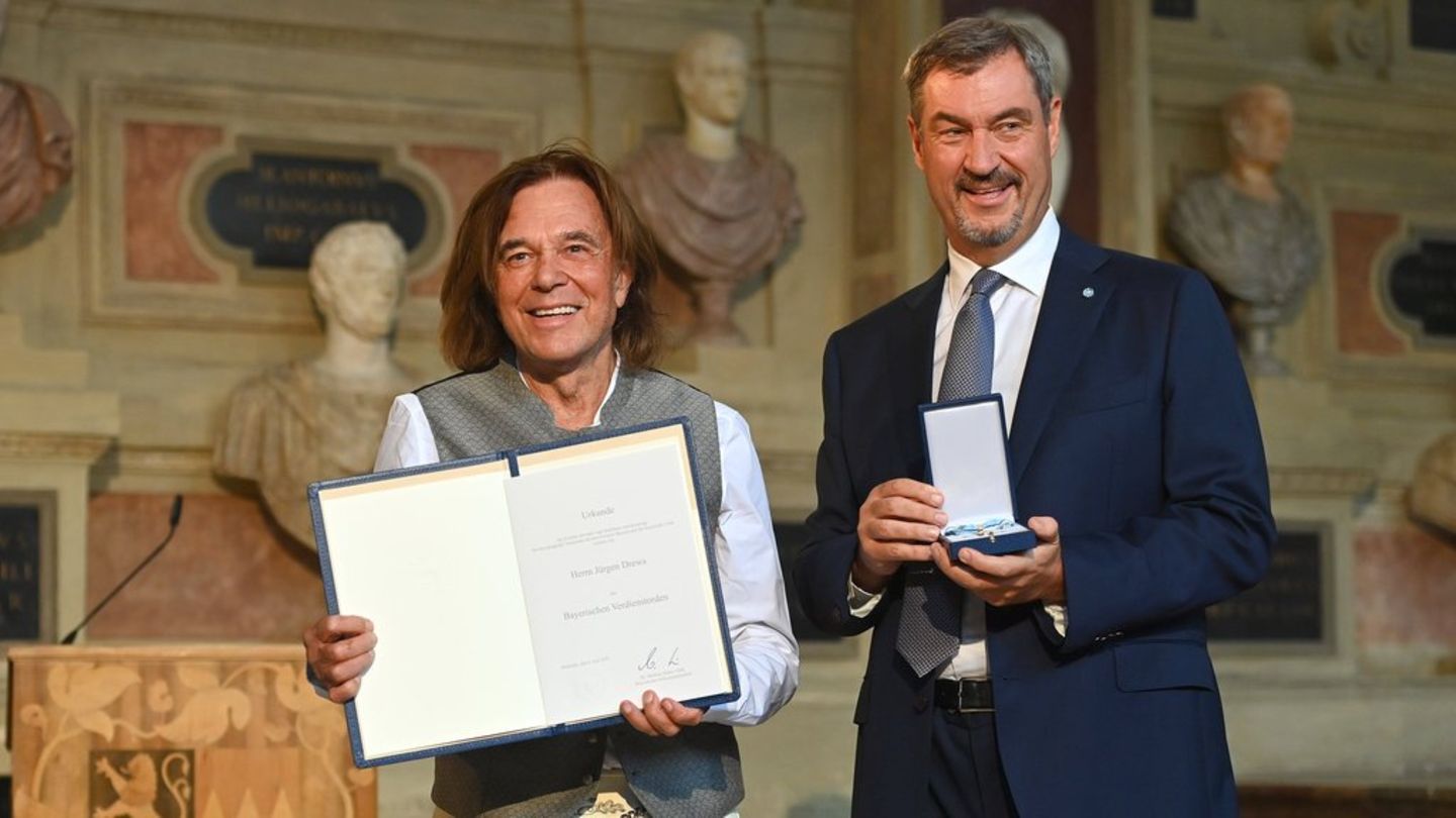 Jürgen Drews: honored by Söder with Bavaria’s Order of Merit