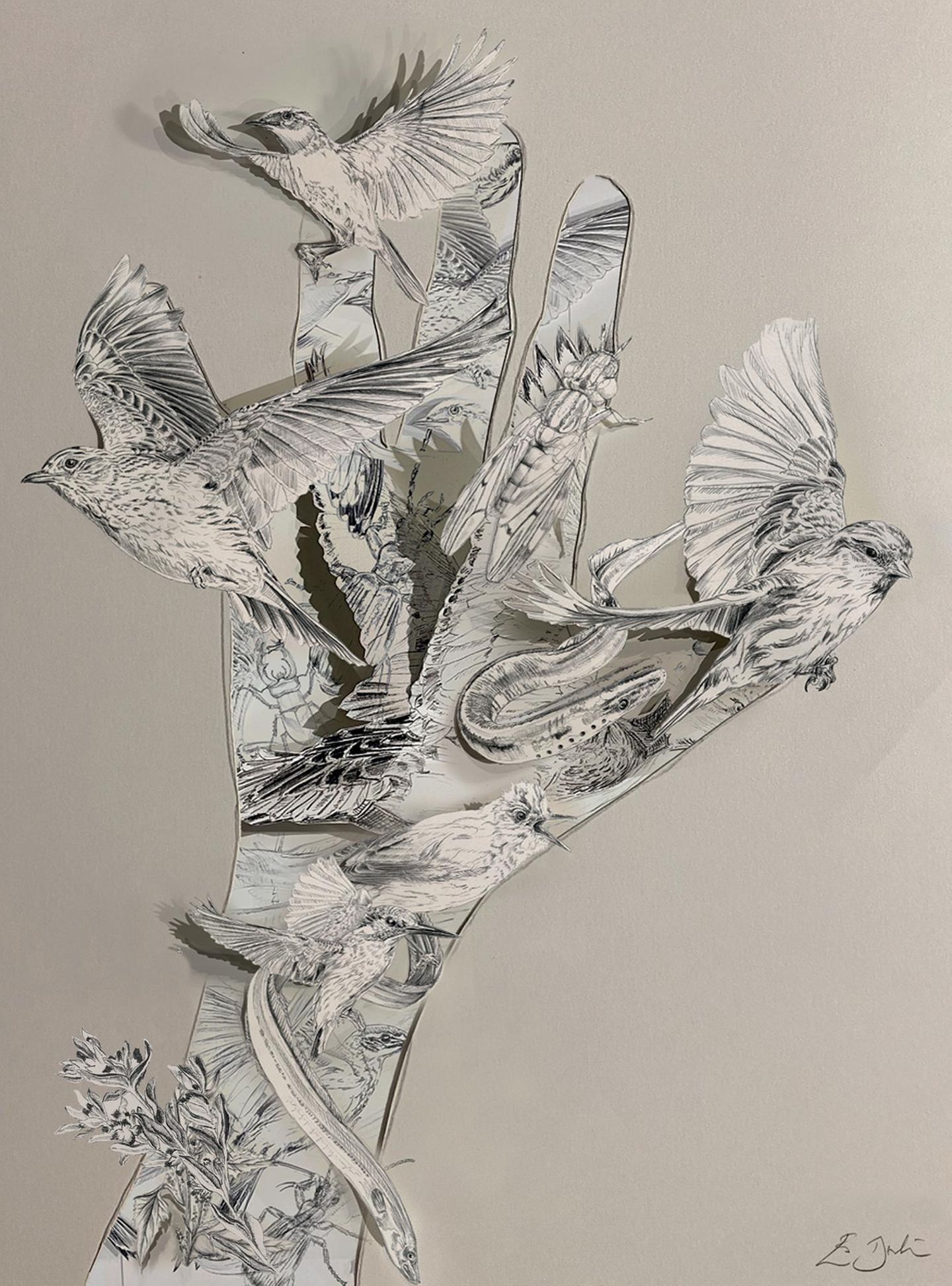 Es Devlin "Redraw the Edges of Yourself", Mischtechnik, 2022