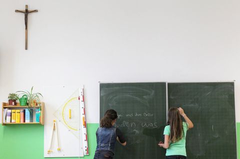 Das Kruzifix gehört in Schulen in Bayern zur Innenausstattung dazu