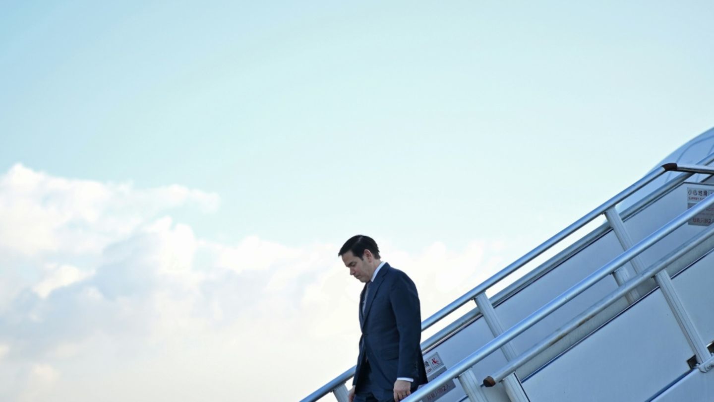 Rubio bei der Ankunft in Malaysia