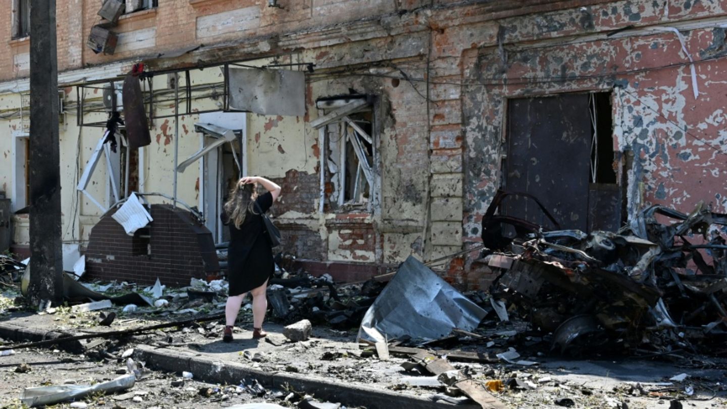 Zerstörungen im ukrainischen Charkiw
