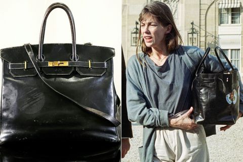 Jane Birkin und ihre Tasche