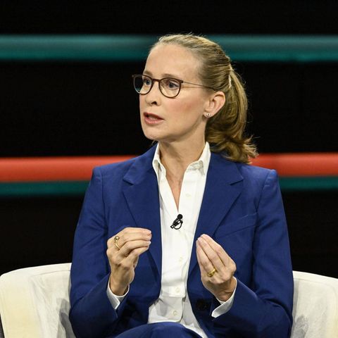 Federal Constitutional Court candidate Frauke Brosius-Gersdorf during a TV recording