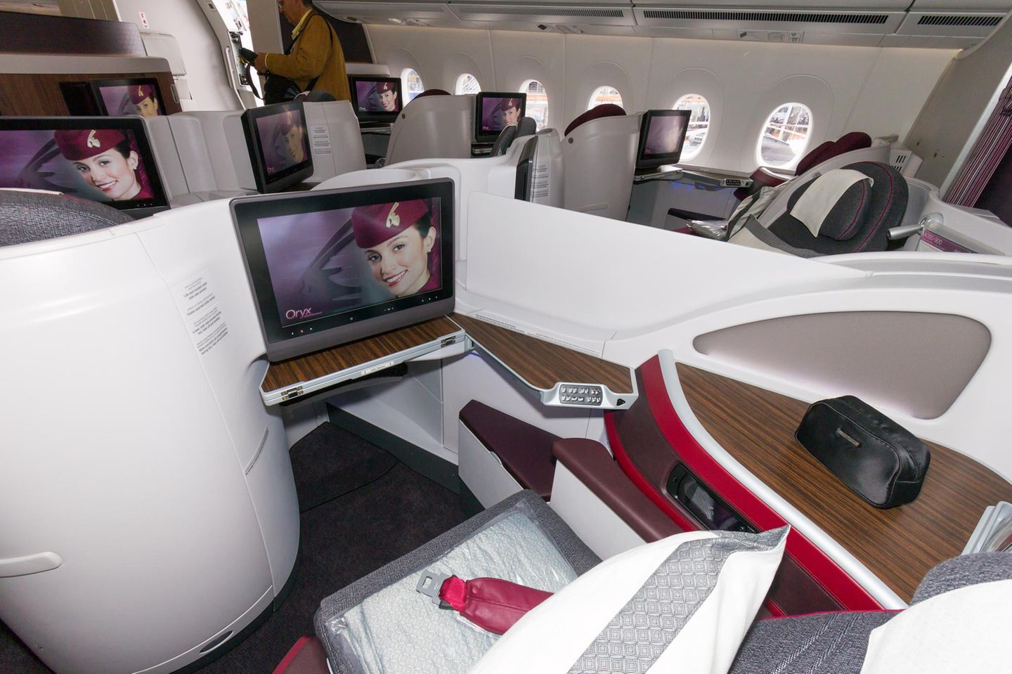 #9 Qatar Airways Qatar Airways First Class Sitz