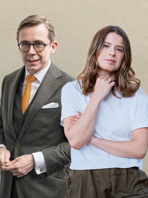 Philipp Amthor und Luisa Neubauer stehen in einer Collage nebeneinander