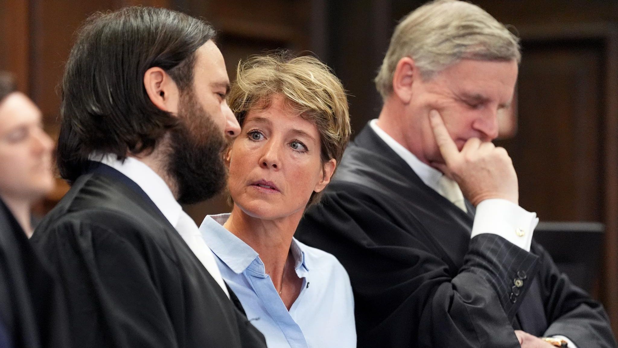 Christina Block am ersten Prozesstag