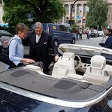 Christina Block steigt ins Cabrio