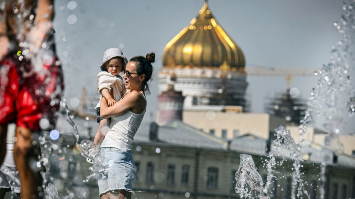 Sommerhitze in Moskau