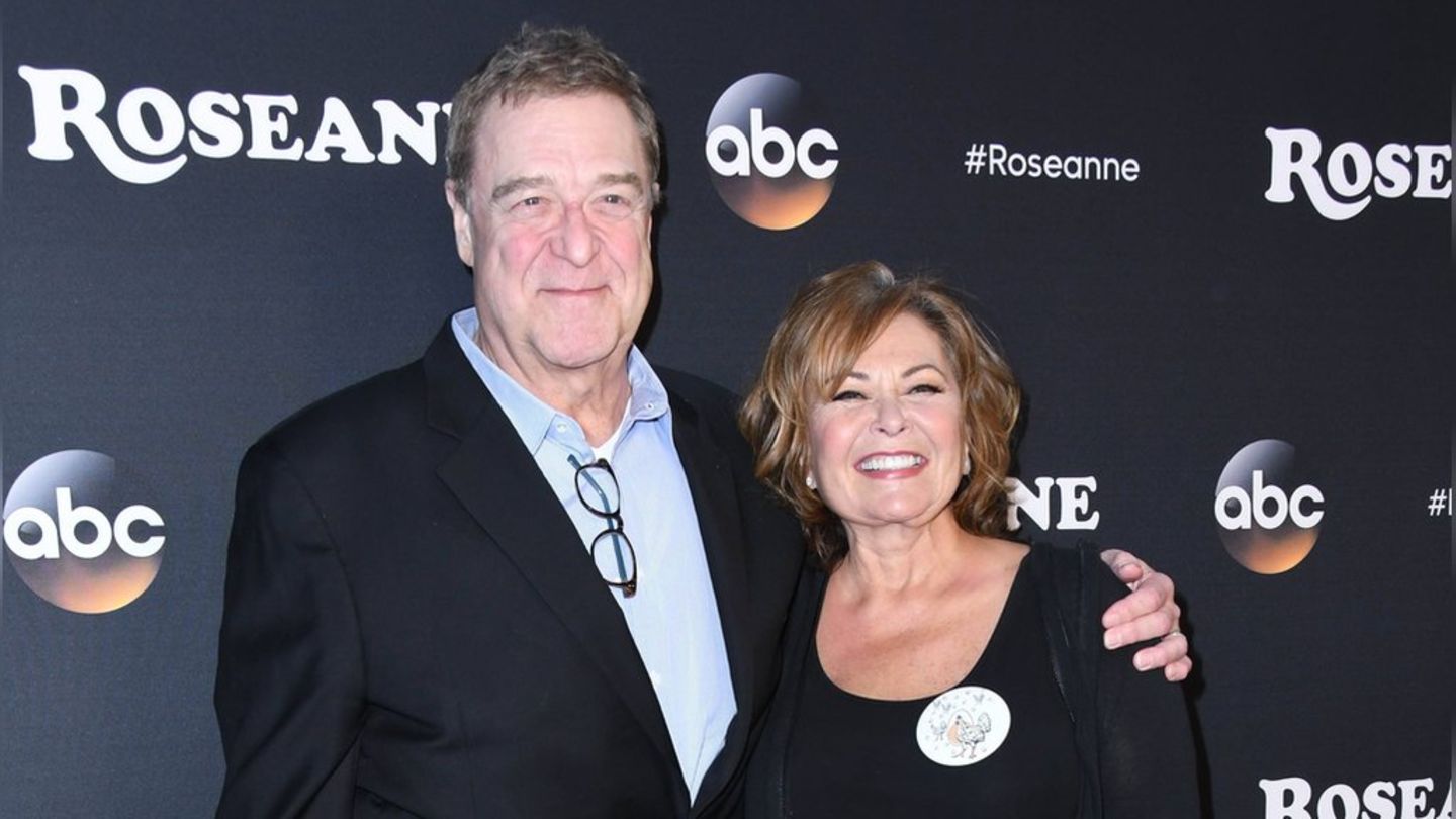 John Goodman and series wife Roseanne Barr: Radio silence for several years