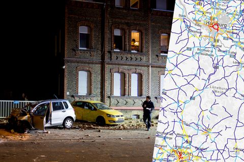 Die Karte des Statistischen Bundesamtes zeigt Verkehrsunfälle mit Verletzten oder Toten im vergangenen Jahre