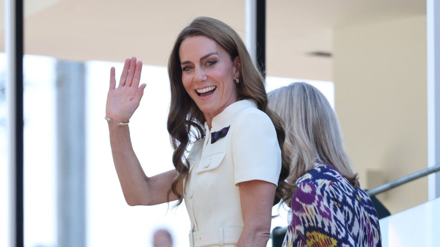 Prinzessin Kate strahlt in Wimbledon