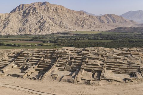 Die Zitadelle in Peru wurde vor rund 3800 Jahren erbaut