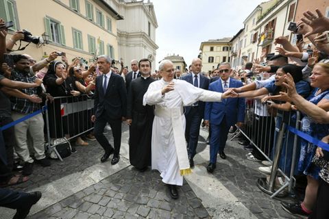 Papst Leo XIV. in Castel Gandolfo