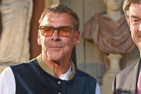 Schauspieler Sascha Hehn bei der Verleihung des Bayerischen Verdienstordens im Juli 2023 im Antiquariat der Münchner Residenz