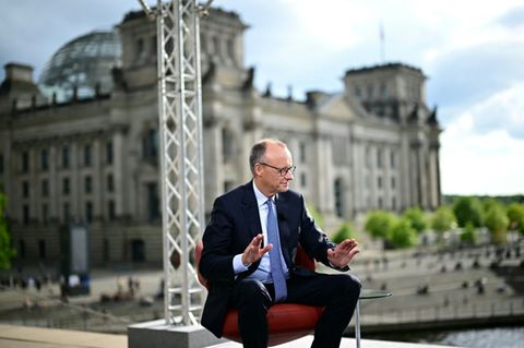 Kanzler Merz beim ARD-"Sommerinterview".