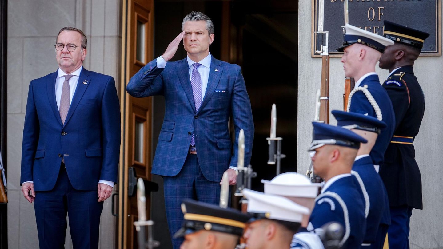 Boris Pistorius und sein US-Amtskollege Pete Hegseth