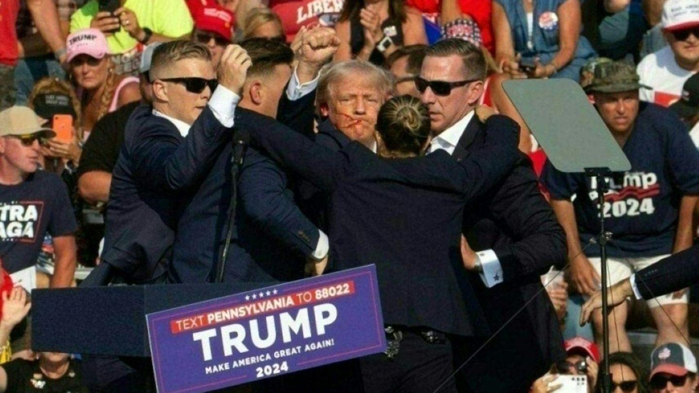 Trump am 13. Juli 2024 in Butler