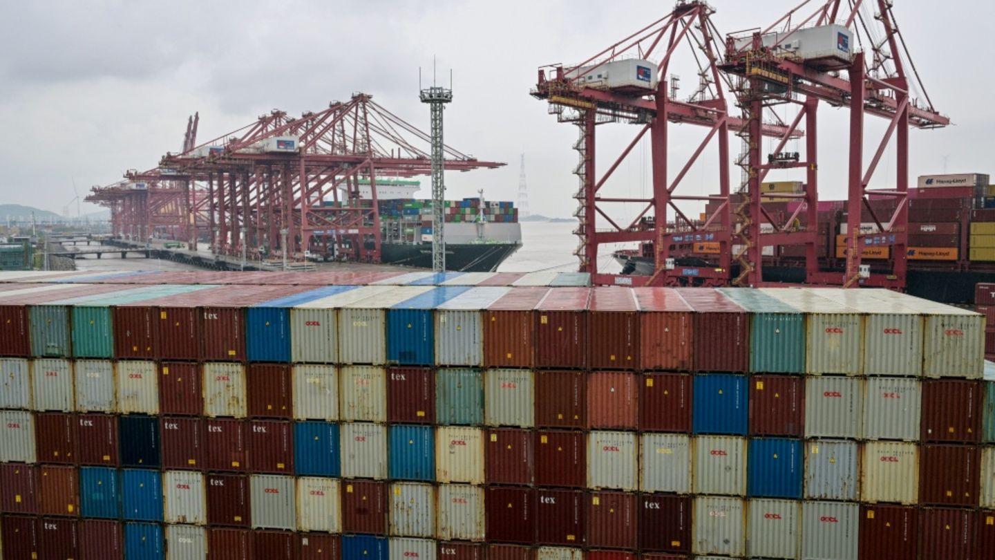 Container-Hafen in Ningbo