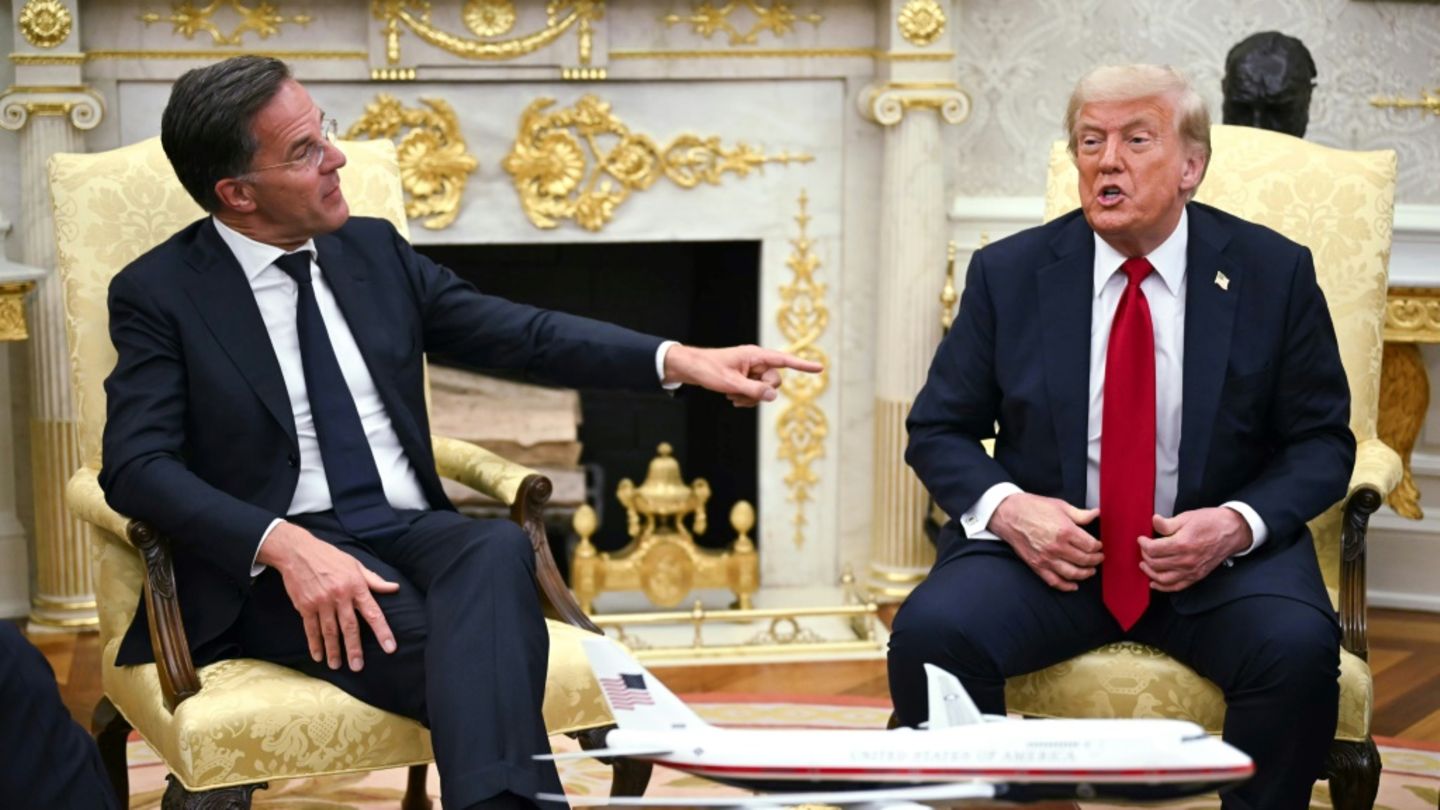 Rutte und Trump im Weißen Haus