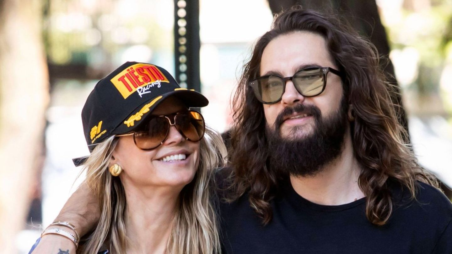 Heidi Klum: She enjoys beach life with her tom