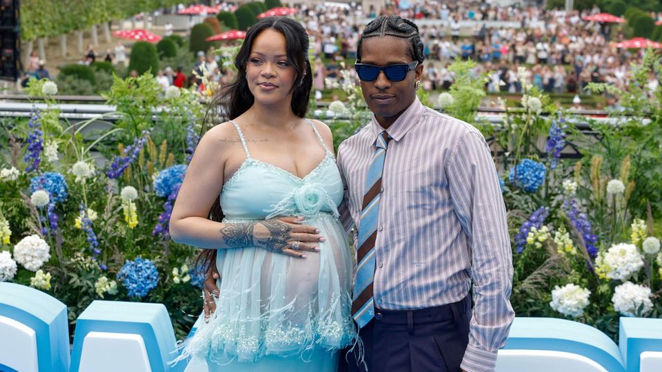 Rihanna und A$AP Rocky bei der Premiere der Schlümpfe