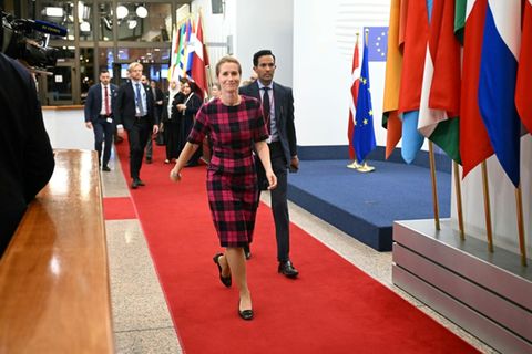Kaja Kallas am Montag in Brüssel