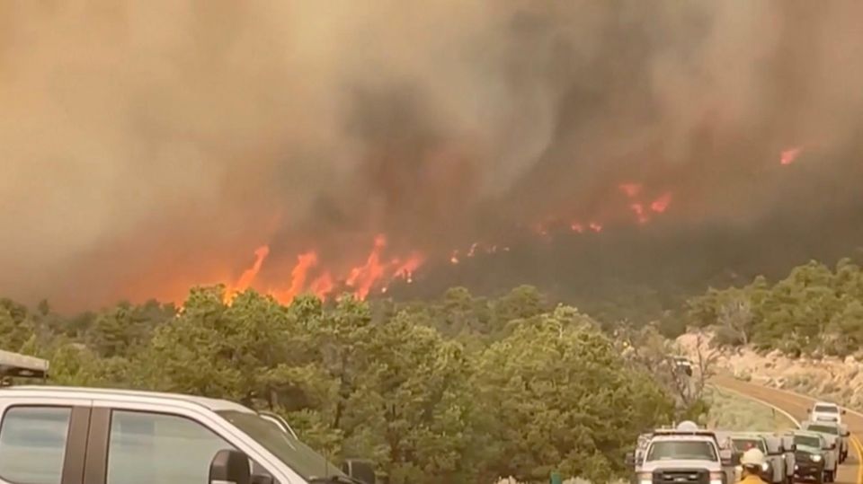 Sehen Sie im Video:  Waldbrand bedroht Grand Canyon