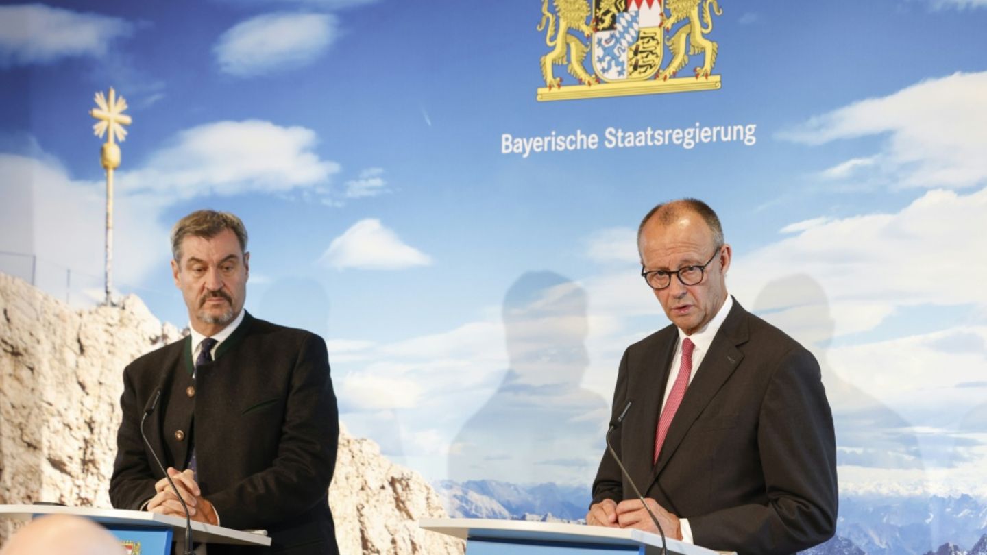 Markus Söder (l.) und Friedrich Merz