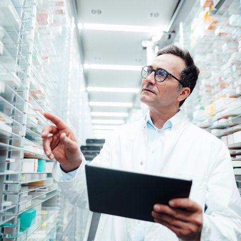 A pharmacist is looking for a medication