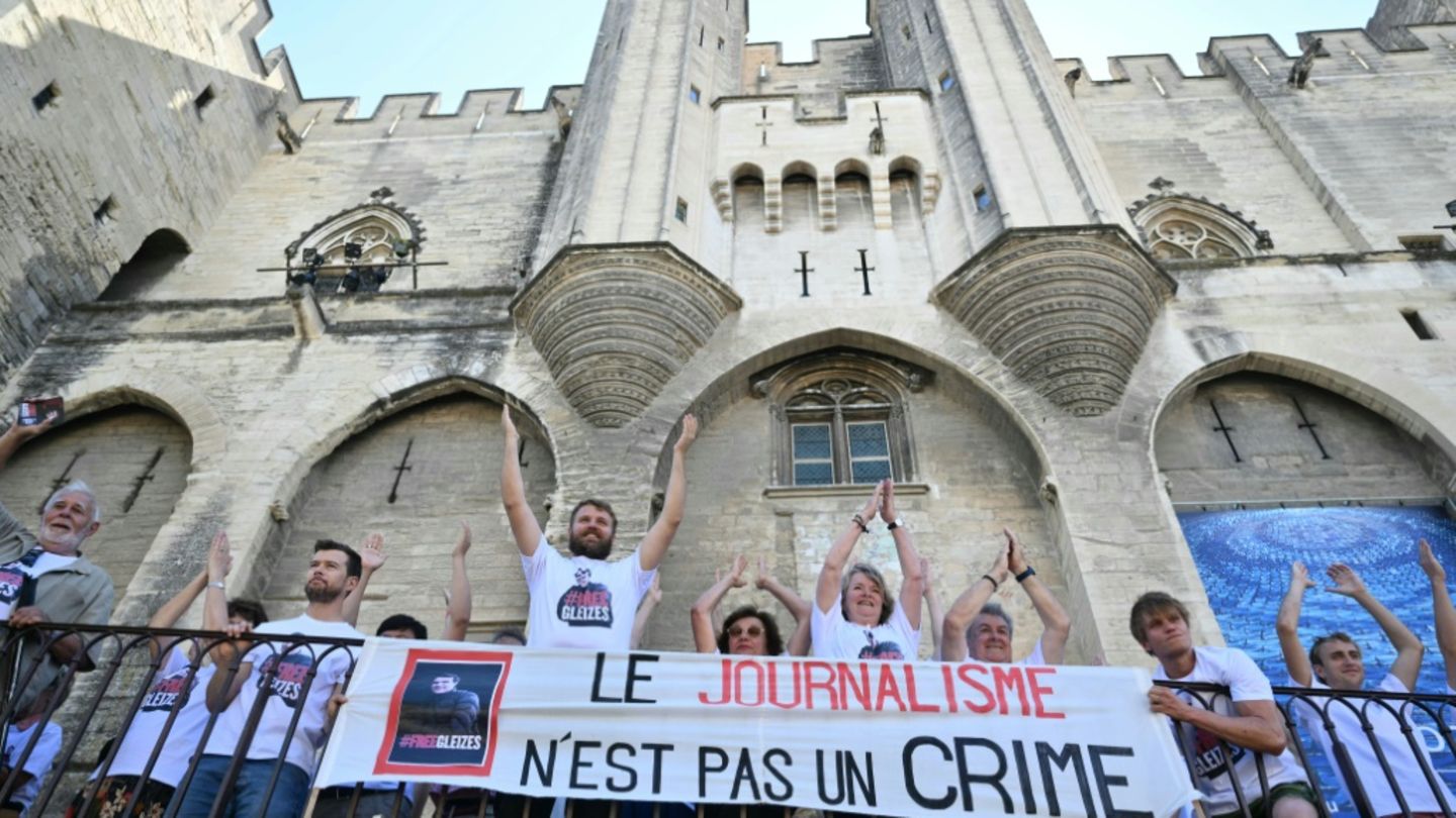 Protest gegen Inhaftierung eines französischen Journalisten in Algerien