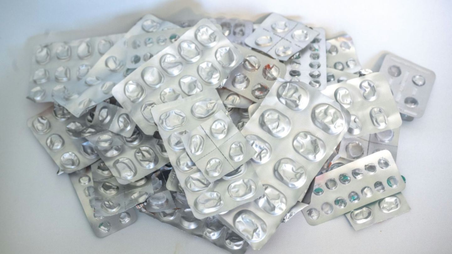Leere Pillenpackungen